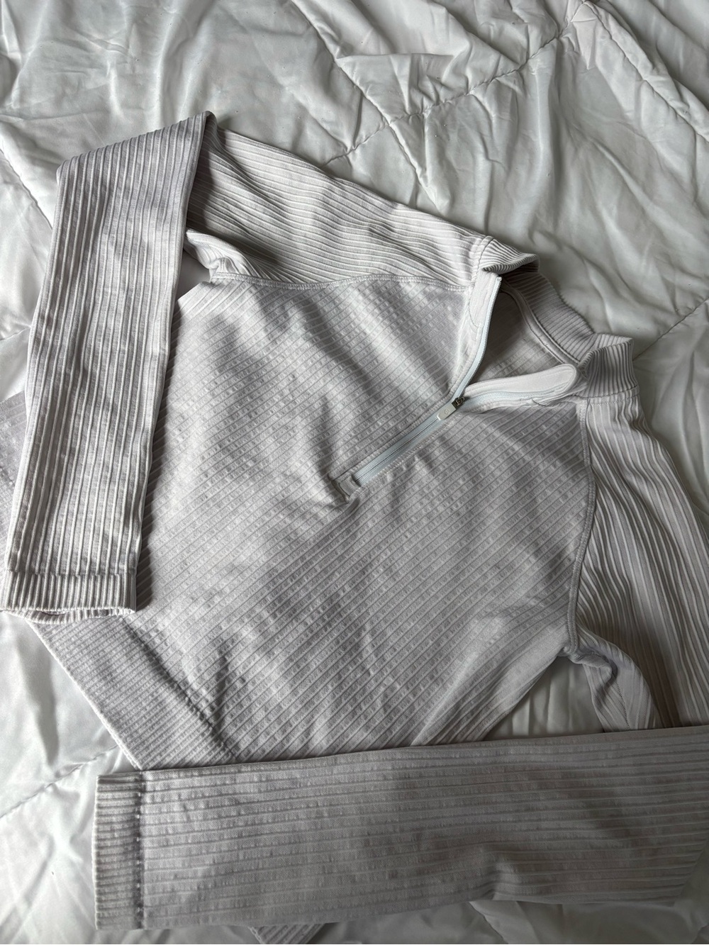Lululemon cropped 1/2 zip long-sleeve